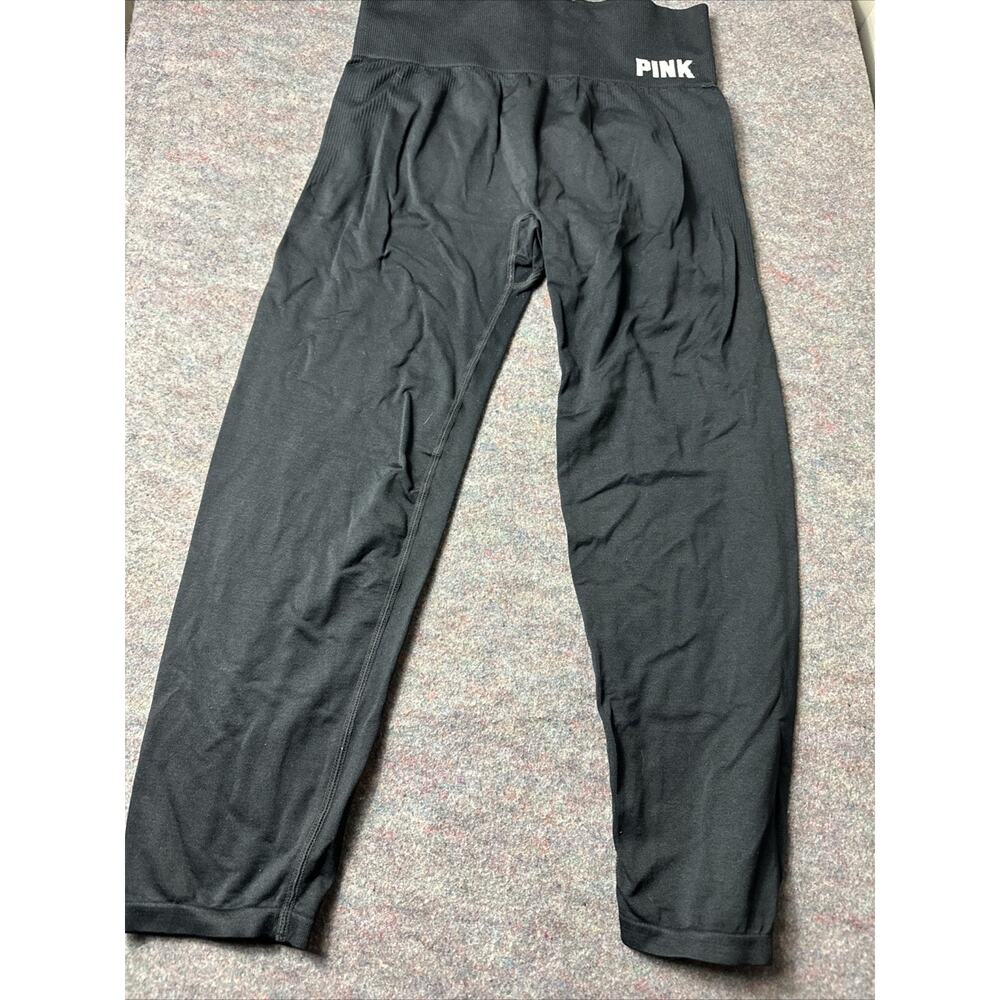 Pink Victoria's Secret Womens Size L Cool & Comfy Leggings Ribbed High Waisted